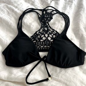 Abercrombie and Fitch black swim top size small